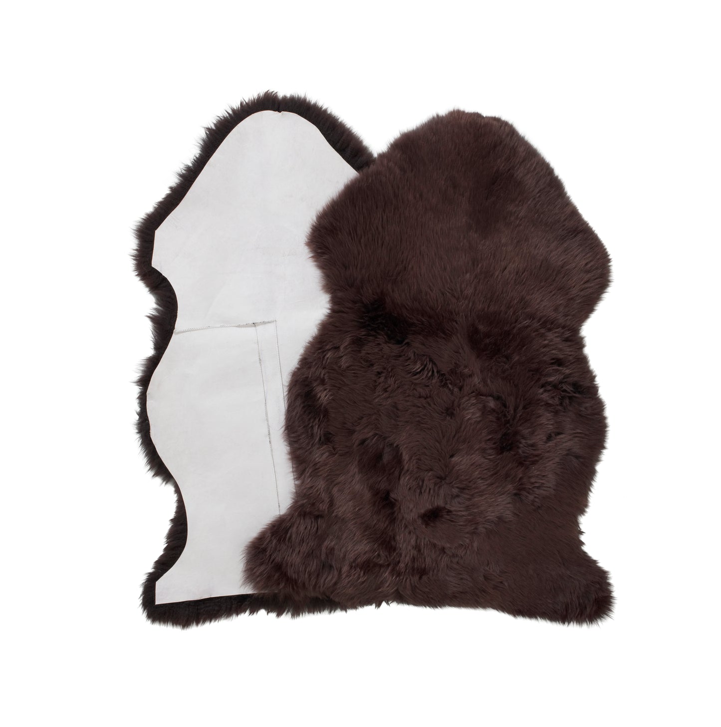 Chocolate Sheepskin Dog Bed