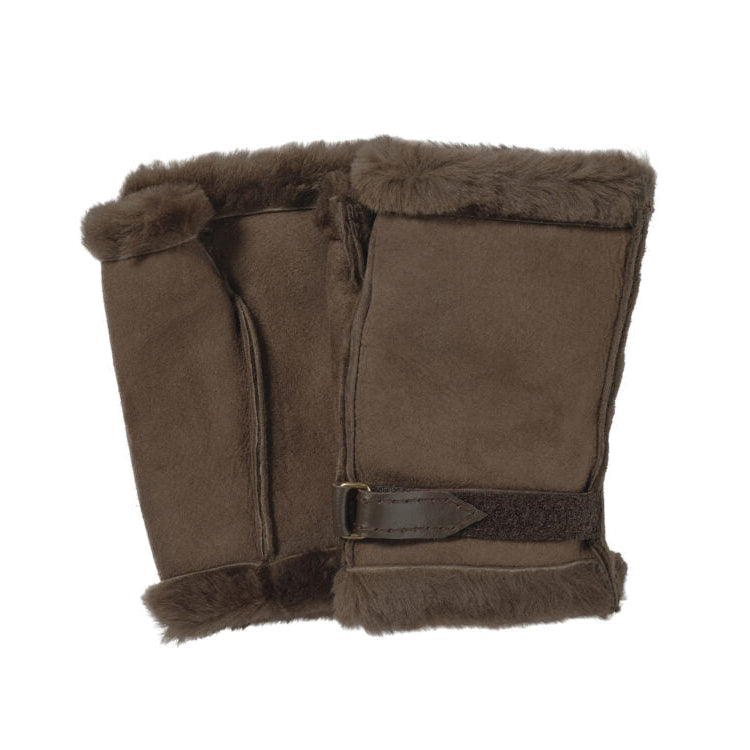 Ladies Fingerless Lambskin Gloves (two colours)