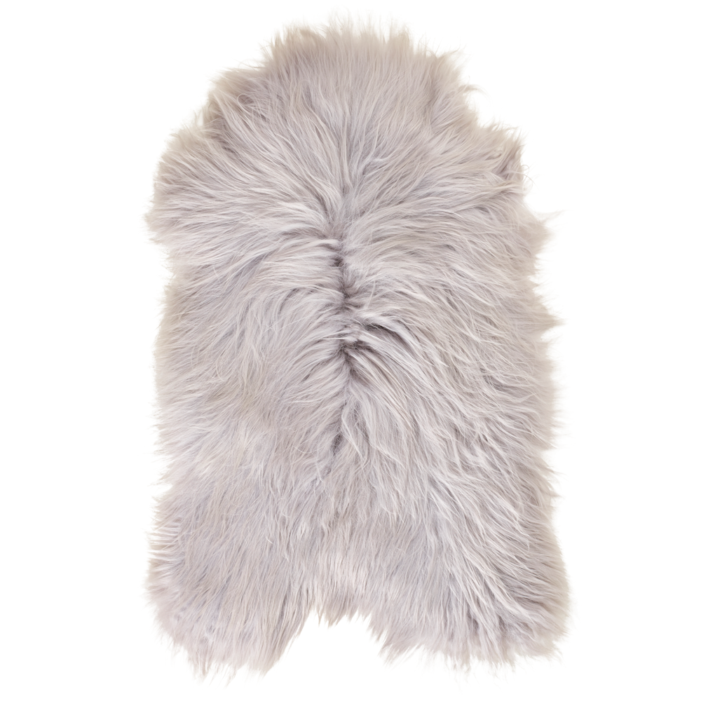 Luxury Icelandic Sheepskin in Silver Grey