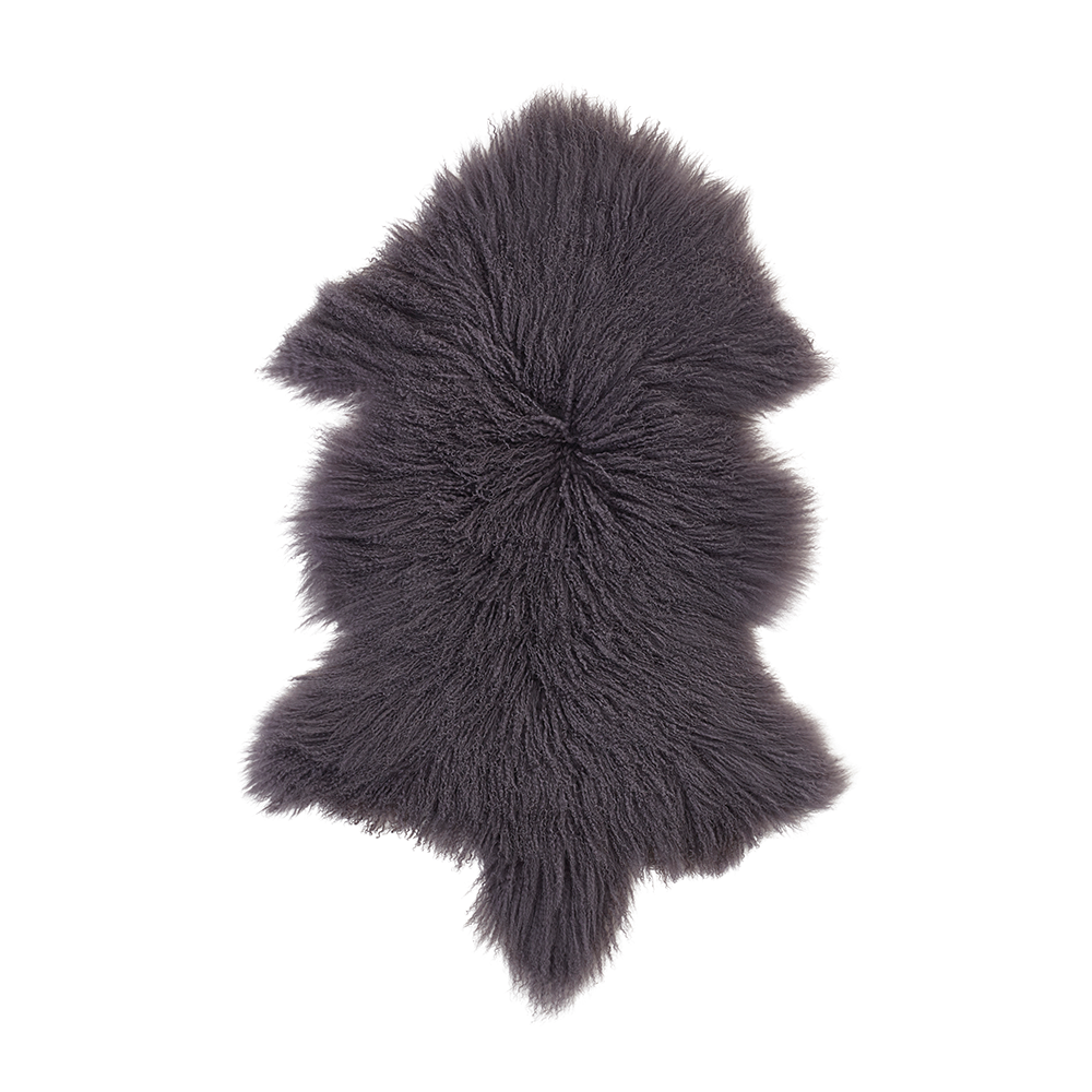 Luxury Tibetan Lambskin in Dark Grey