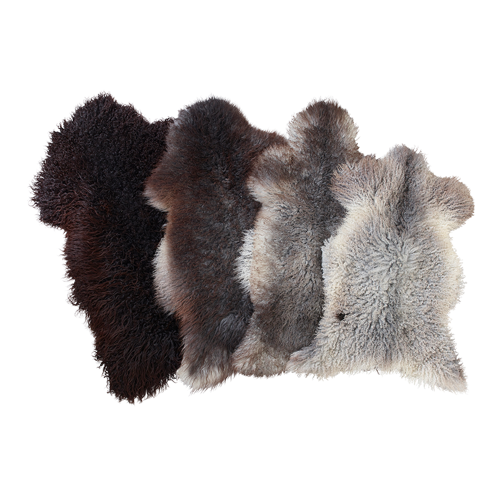 Luxury Gotland Sheepskin in Grey Tones