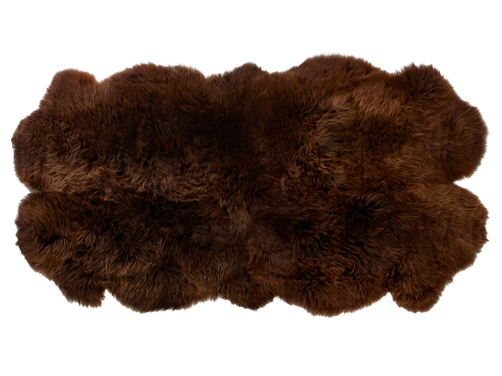 Rare Breed Brown Sheepskin Rug