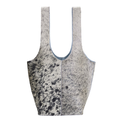 Cow Hide Leather Bucket Bag