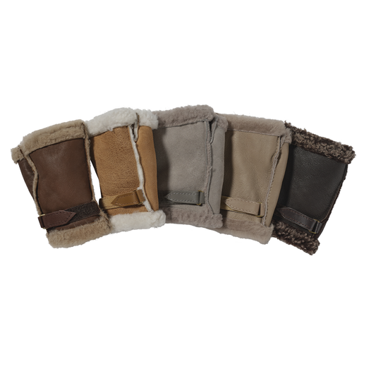 Ladies Fingerless Gloves (in autumnal shades)