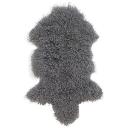 Luxury Tibetan Lambskin in Silver Grey