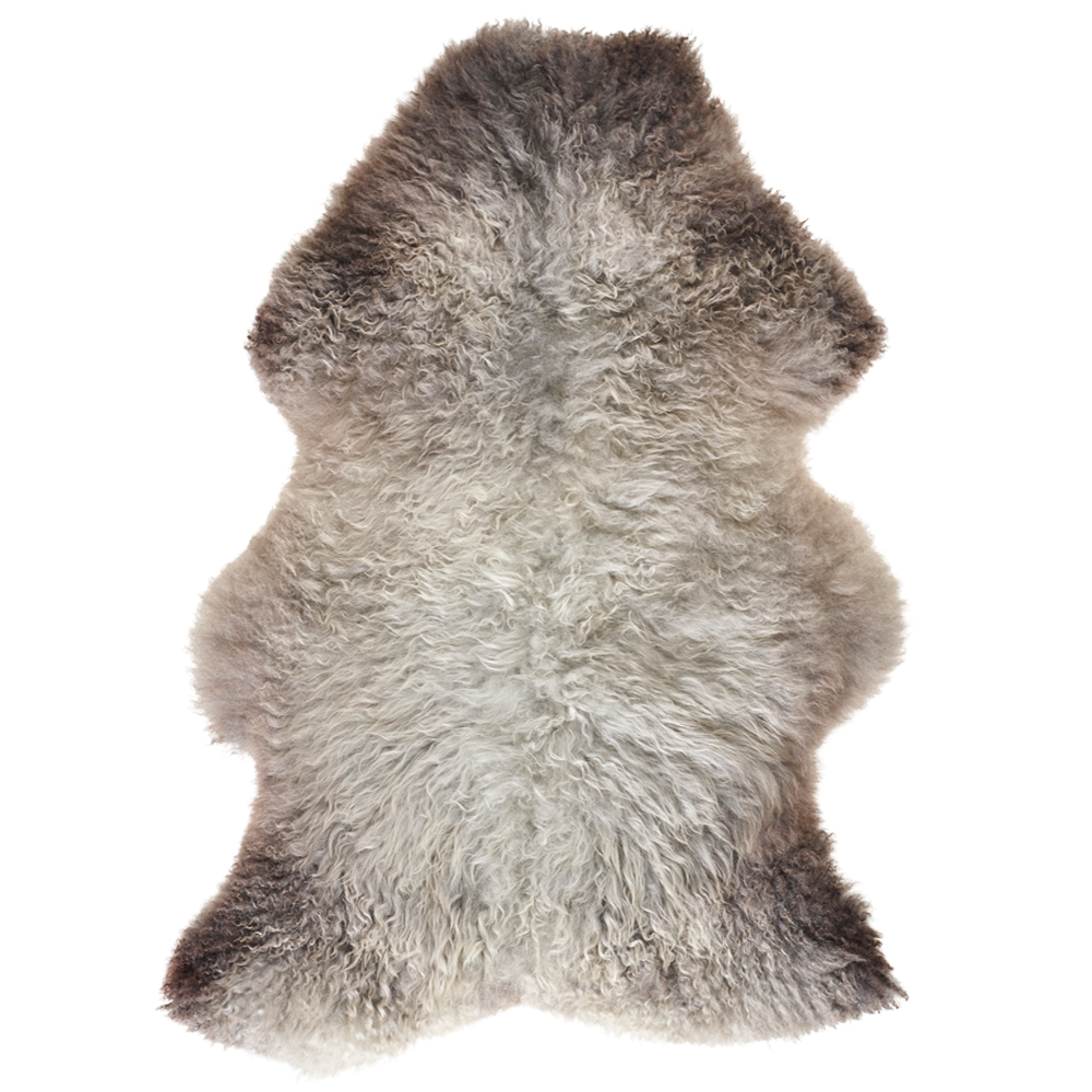 Luxury Norwegian Grey Pelssau Sheepskin