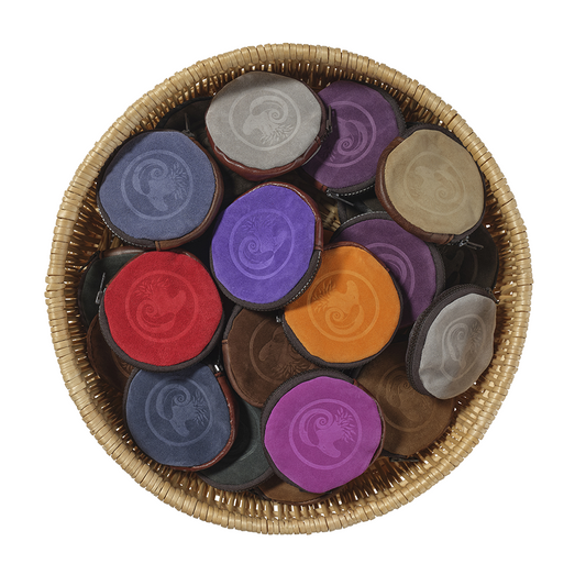Round Suede Purse (in 13 colours)