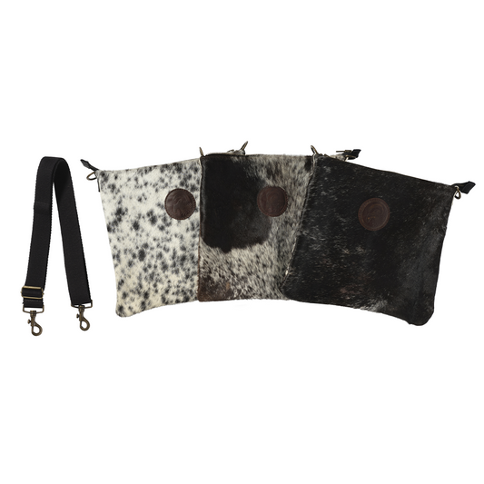 Speckled Cow Hide Messenger