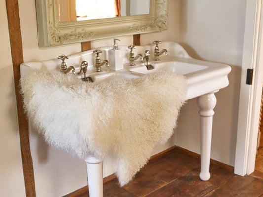 Luxury Tibetan Lambskin in Ivory